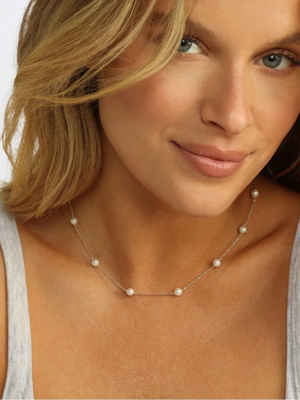 Melinda Maria Perfect Pearl Infinity Necklace gold NWT